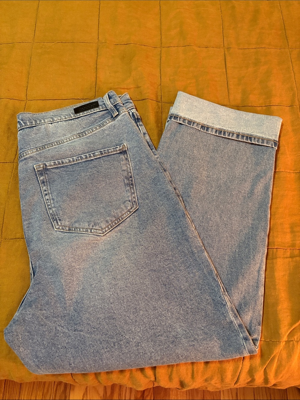 Like New Nicole Miller Nomad Super High Rise Relaxed Straight Jeans Size 16